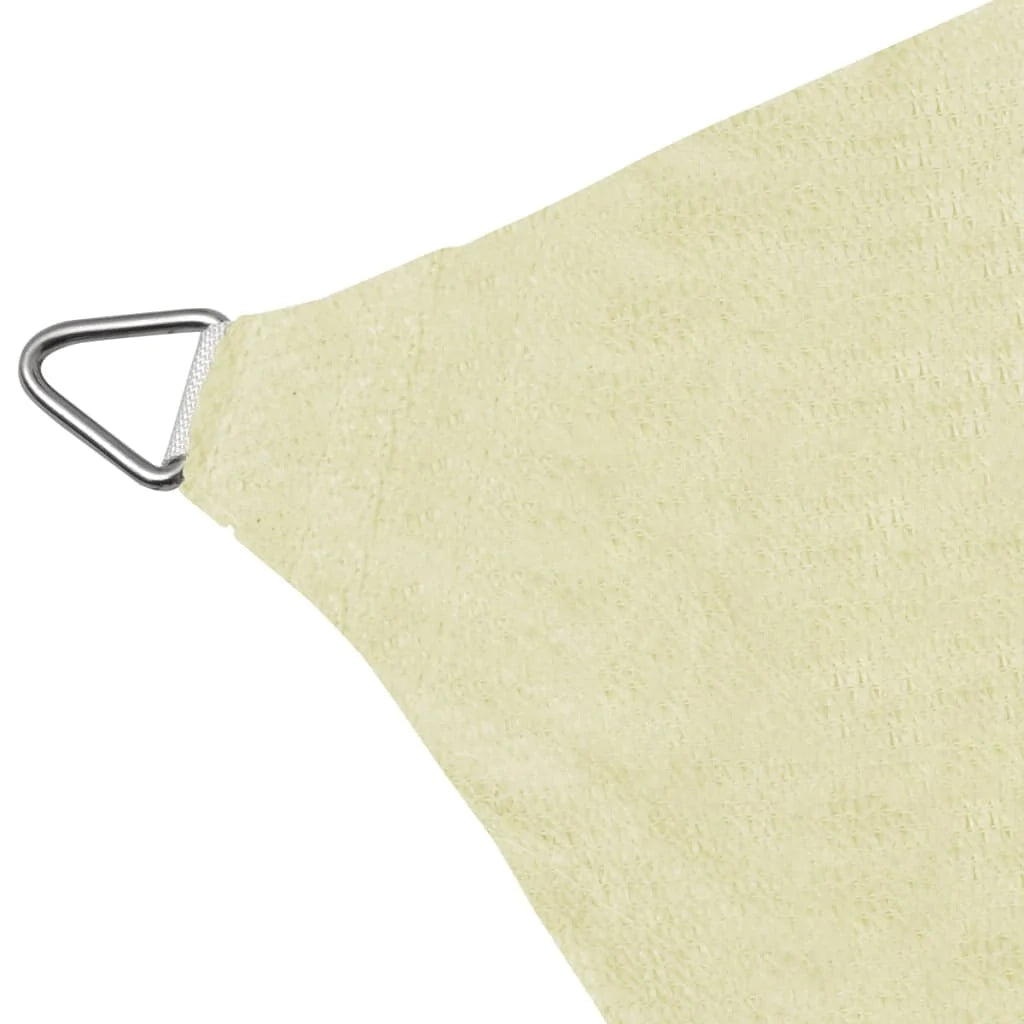 Vela ombreggiante/ombrellone quadrato 2 x 2 m in HDPE color crema 02_0009452