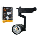 Trade Shop - Faretto A Binario Pista 20 Watt Nero Luce Fredda Naturale Calda 2 Poli F-20w8h -
