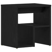 Comodino | Armadio da Notte | Mobiletto da notte Rovere Nero 40 x 30 x 40 cm Legno multistrato