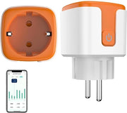 Stekker Wi-Fi intelligente con controllo vocale e funzione timer - compatibile con Alexa Google Home - 16 A 24 GHz - contatore di corrente smart (1 pezzo)