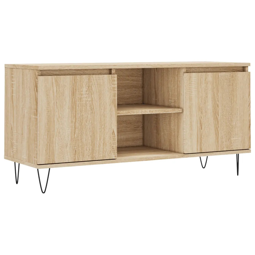 vidaXL Mobile Porta TV Rovere Sonoma 104x35x50 cm in Legno Multistrato