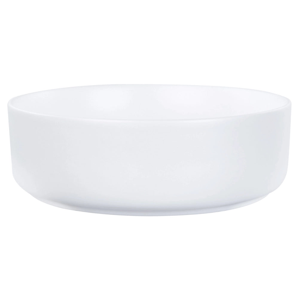 Lavabo da bagno rotondo in ceramica 36 cm nero e bianco stile moderno elegante