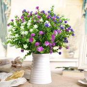 Fiori di plastica resistenti al tempo - 6 racemi - senza manutenzione e multicolore