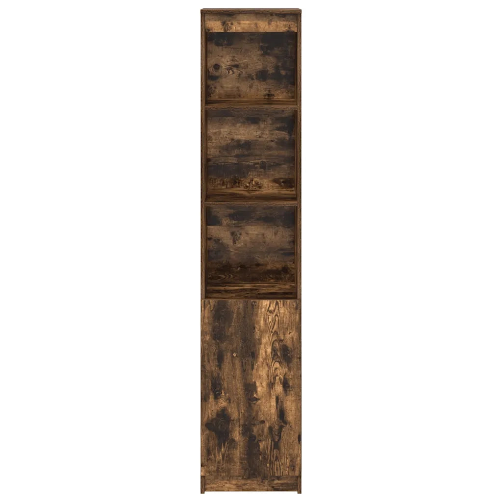 Credenza Rovere Fumo 37,5x35x180 cm in Legno Multistrato