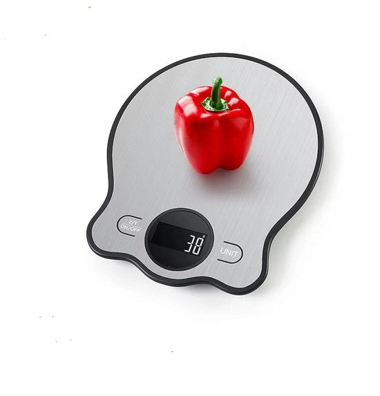 Ponderatore da Cucina Digitale Multifunzionale da 22 lbs con Naufragio di Precisione 304 Acciaio Inossidabile Aspetto Unico