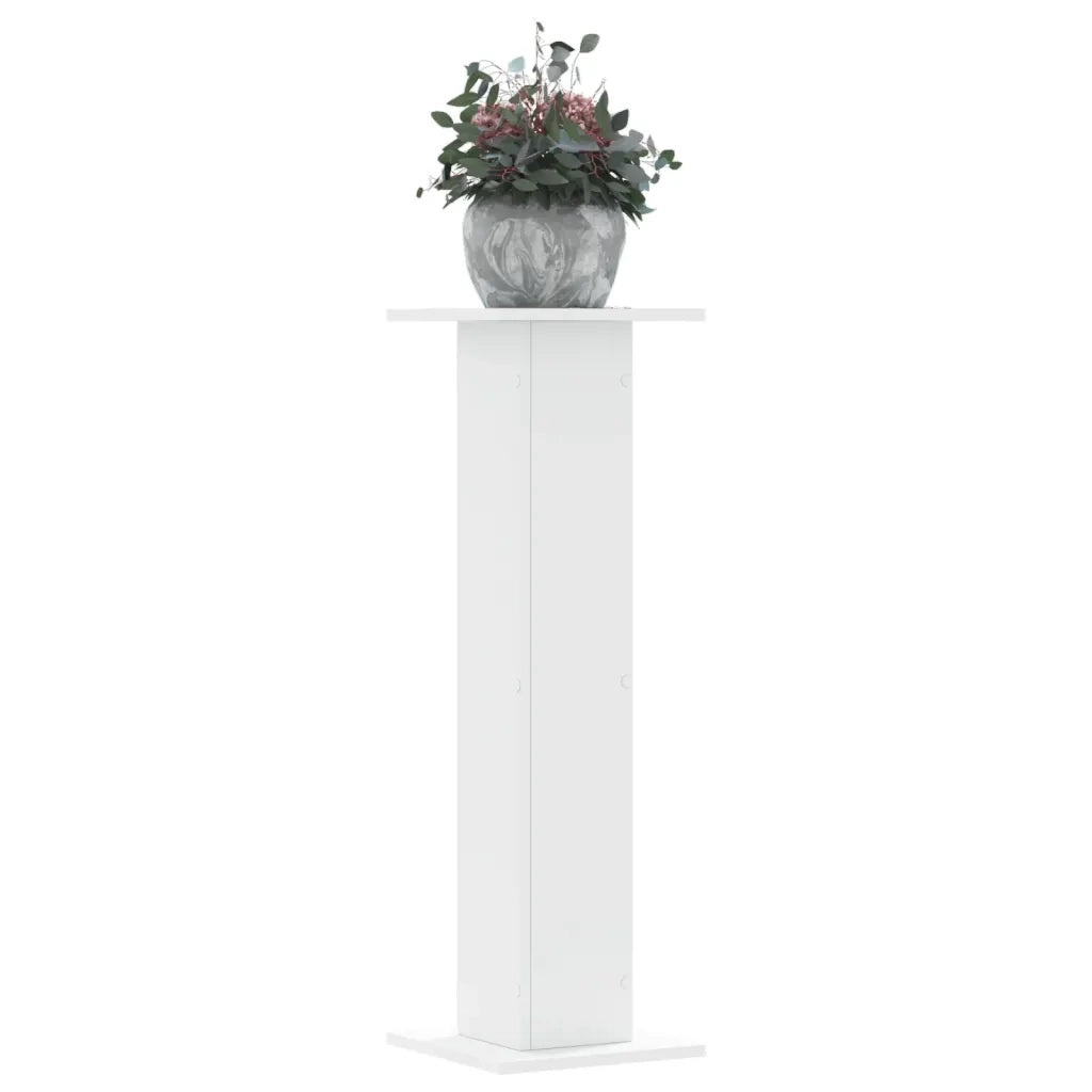 Supporti per piante | Sostegno per piante 2 pz Bianchi 30x30x95 cm Legno Multistrato