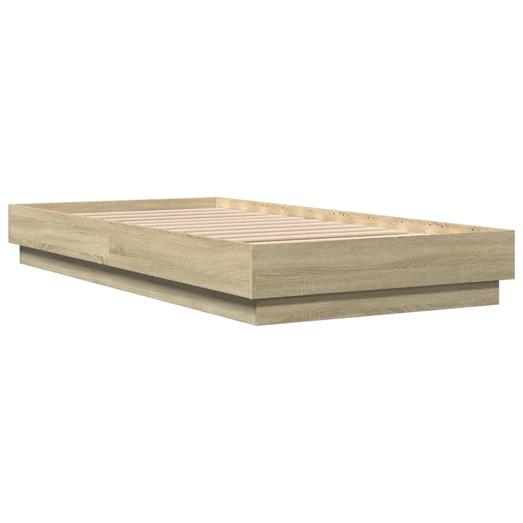 Giroletto con LED Rovere Sonoma 90x190 cm 839541