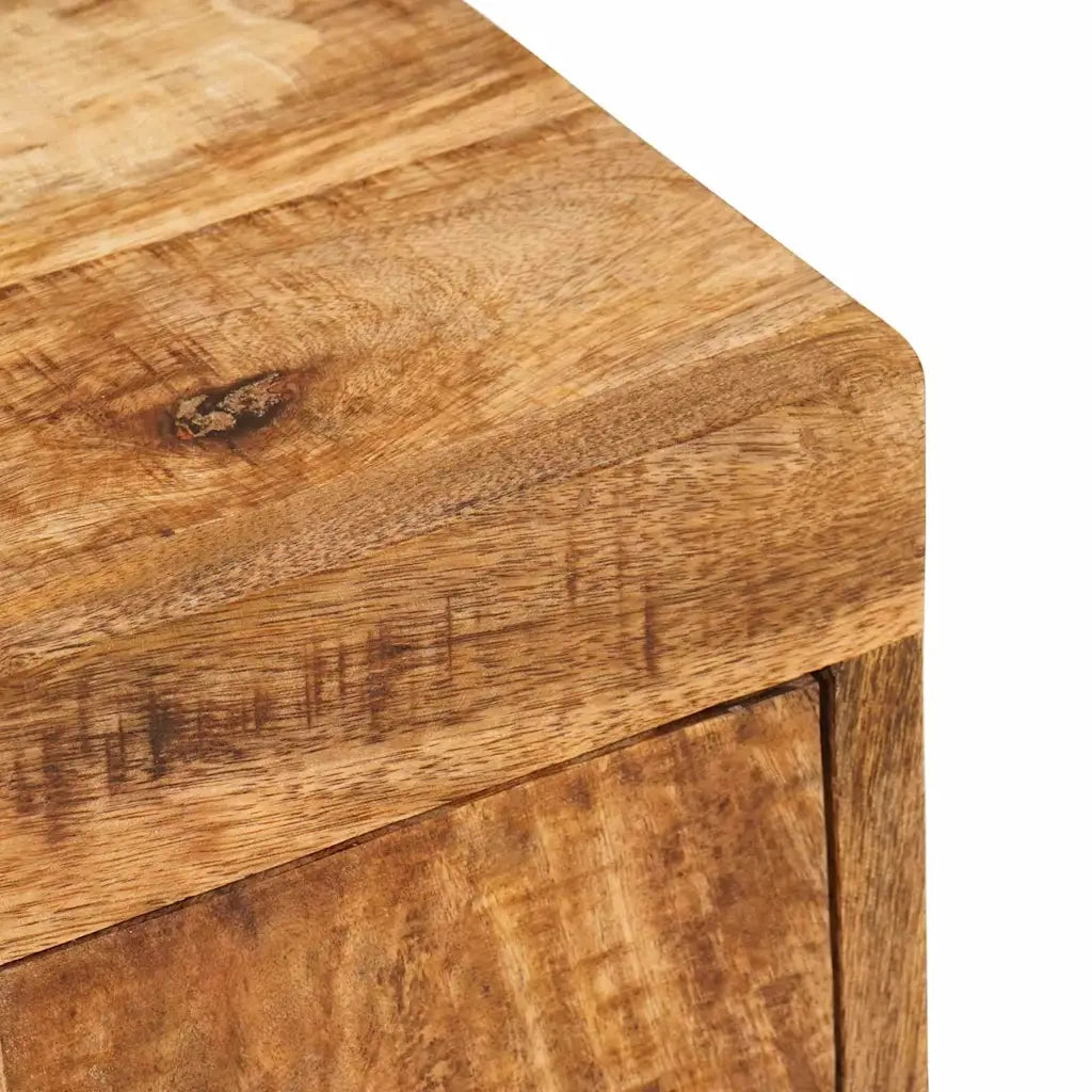 Comodino 2 pcs Marrone 35 x 33 x 48 cm Legno di mango massello 4016725