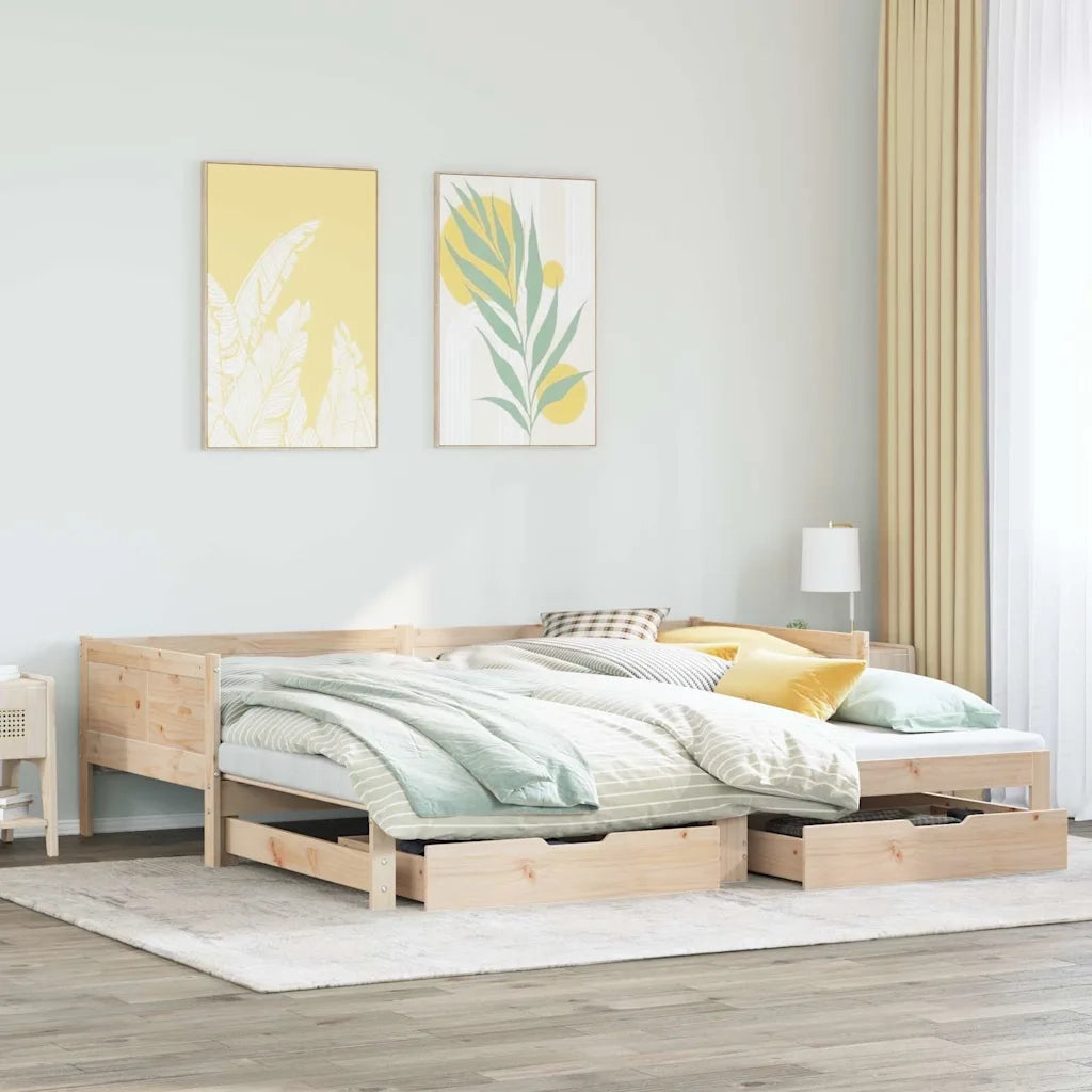 Divano Letto Estraibile con Cassetti senza Materasso-Sofa Letto-Daybed 80x200 cm 580548