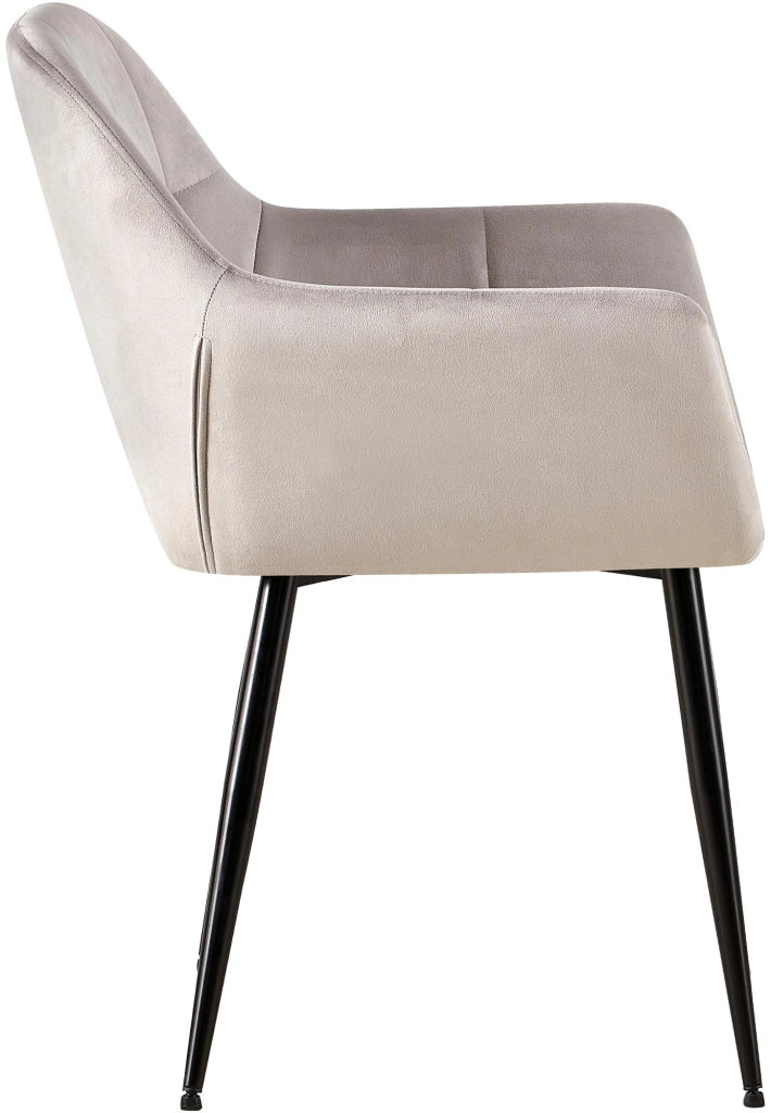 Sedia visitatore Emia Velluto,grigio chiaro