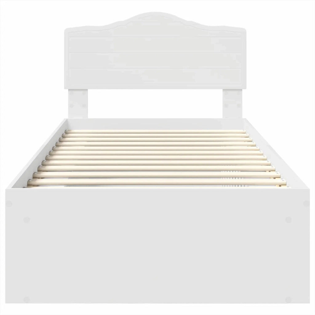 Struttura del letto Bianco 90 x 190 cm Pino massello 3412952