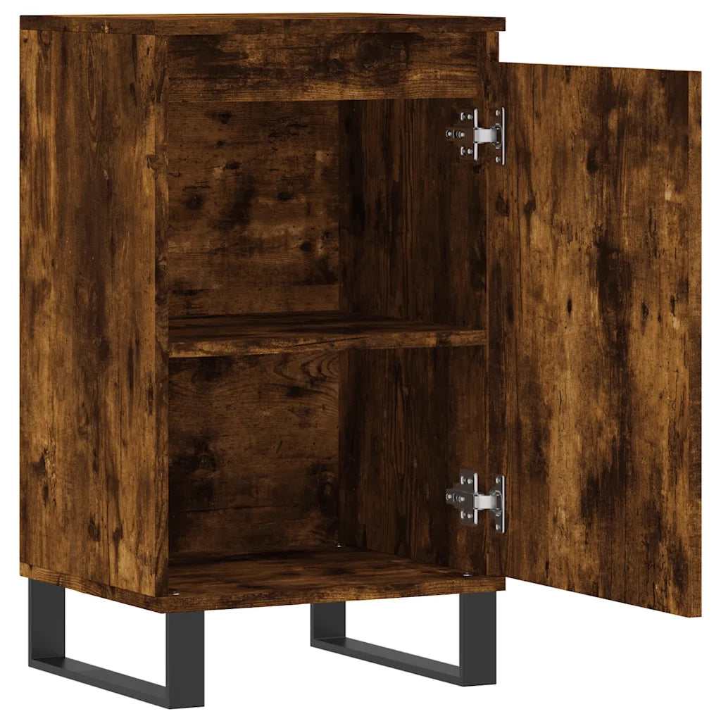 Credenza | Madia | Buffet da pranzo | Armadio da pranzo Rovere Fumo 40x35x70 cm in Legno Multistrato