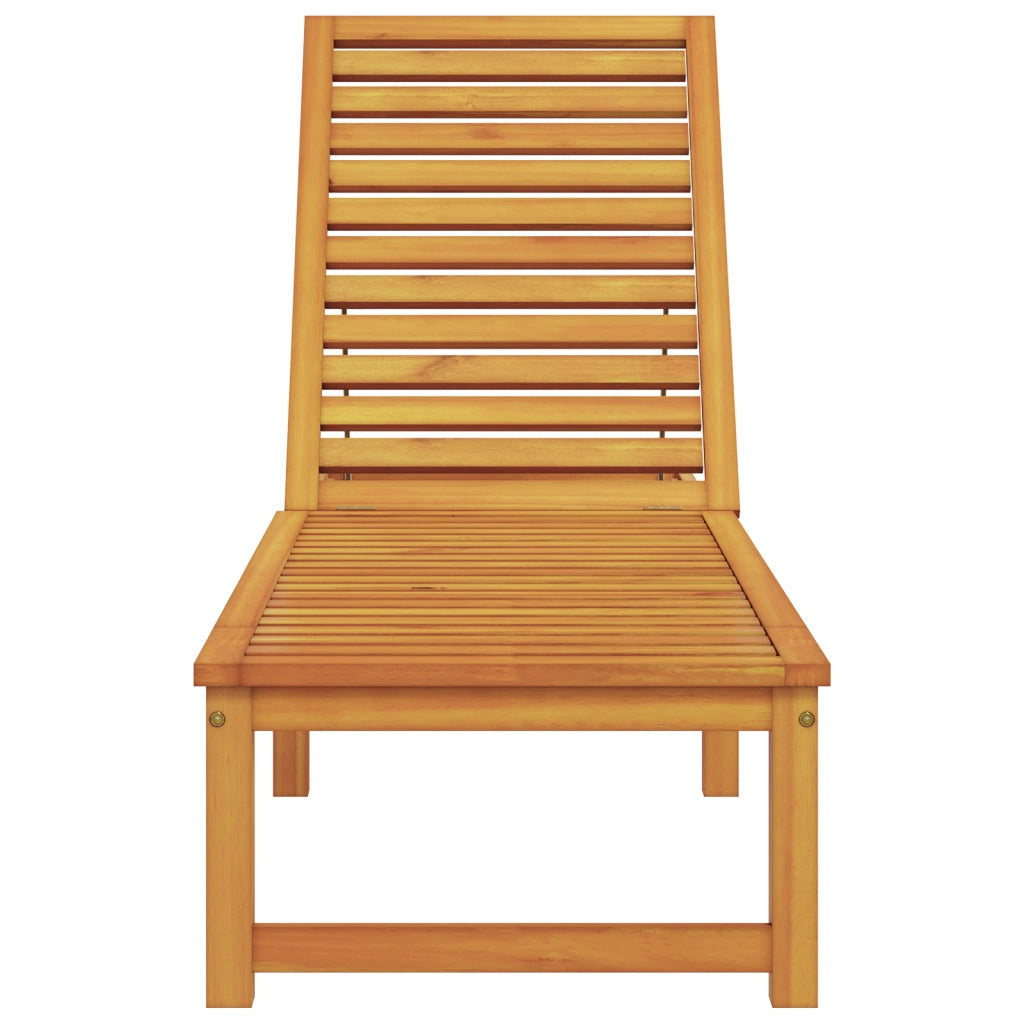 Lettino prendisole in legno massello di acacia
