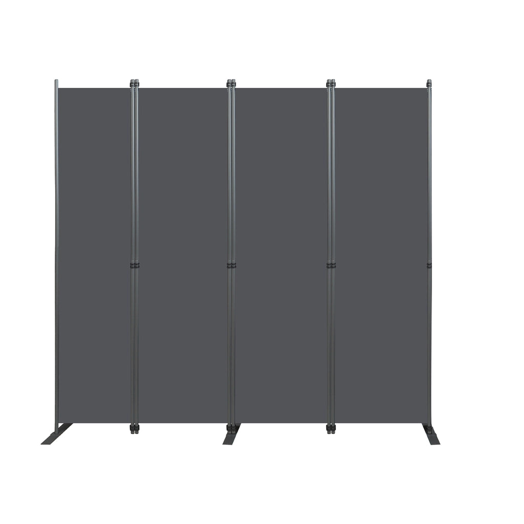 Divisorio Paravento 4 Pannelli ¨C MINIMAL ¨C Grigio, 204x180 cm