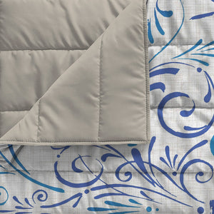 Trapuntino Estivo Singolo in Microfibra 100 gr con Stampa Ornato Tex Basic