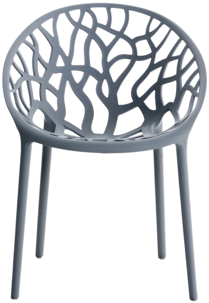 Set 4 sedie da giardino HOPE antracite