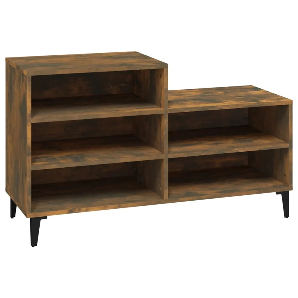 Scarpiera mobile contenitore per scarpe mobile per ingresso/corridoio/soggiorno 102 x 36 x 60 cm legno ingegnerizzato marrone 02_0021544