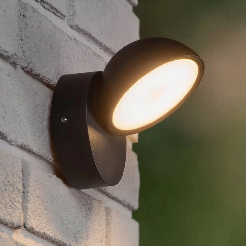Trade Shop - Applique A Led Da Esterno 12 Watt Ip54 Con Teconologia Cct 3 Tonalità Di Luce 570-3c - Grigio Scuro