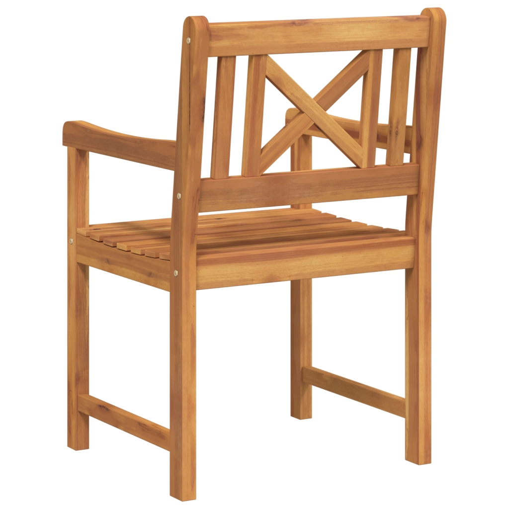 Sedie da giardino 2 pcs 56x56x90 cm Legno massello di acacia