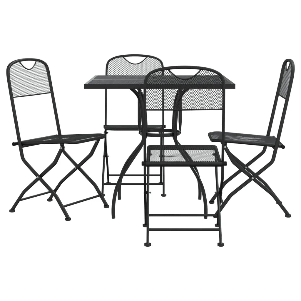 Set da Pranzo da Giardino 5pz Antracite in Rete Metallica 3211810