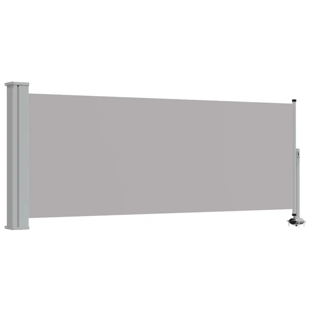 Tenda da Sole Laterale Retrattile 100 x 300 cm Grigia 45186
