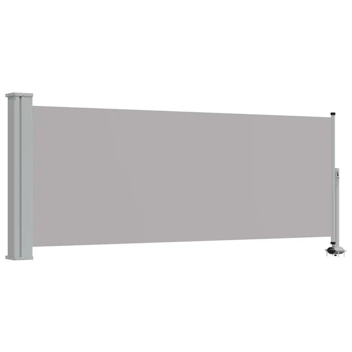 Tenda da Sole Laterale Retrattile 100 x 300 cm Grigia 45186
