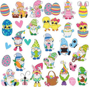 Decorazione con diamanti per bambini - 30 pezzi - set di paasei - diamanti per schilderizzare - bladwijzer per bambini