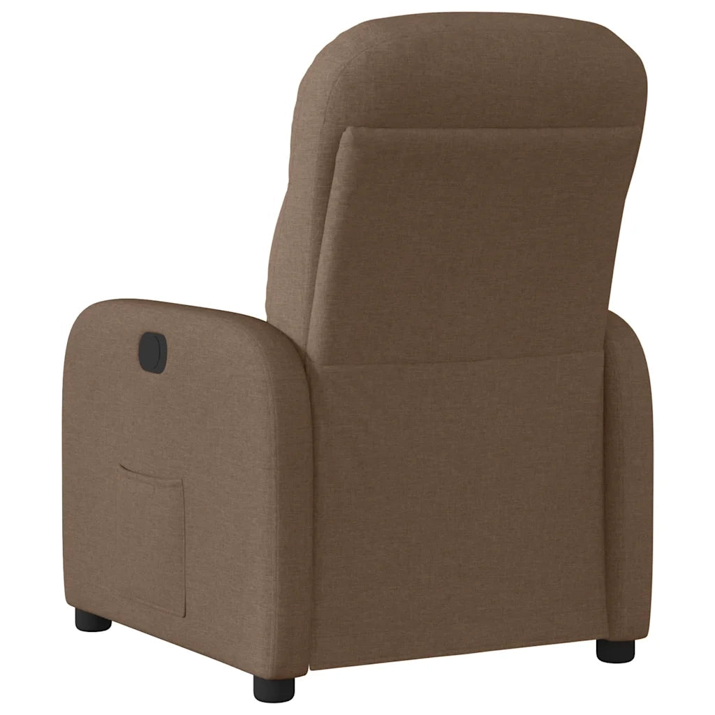 Poltrona Reclinabile in Tessuto Marrone 4015526