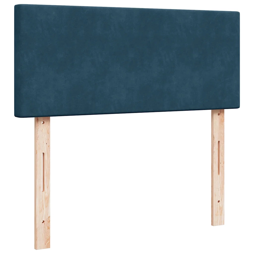 Giroletto a Molle con Materasso Blu 120x200 cm in Velluto 3287708