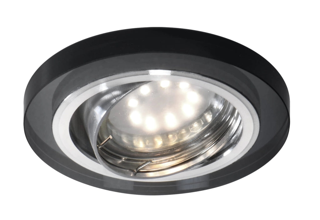 Faretto incasso Candellux SSU-15 vetro nero MR16 12V