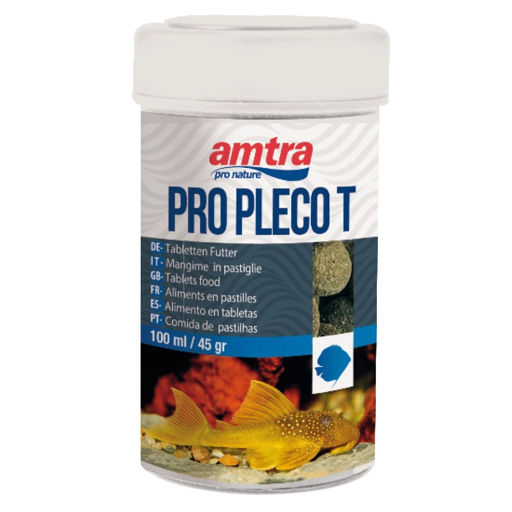 Amtra Pro Pleco T - Mangime in tavolette a base di lignina e minerali per Loricaridi Formato: 100 ml