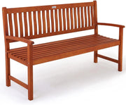 Deuba Panchina da Giardino 3 Posti Legno di Eucalipto Certificato FSC® Panca Interno Esterno