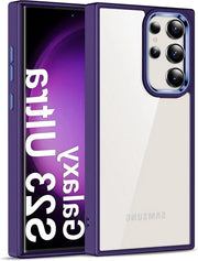 Coprioggetto Premium per Samsung Galaxy S23 Ultra 5G (6.8 pollici) trasparente blu - Anti-glare, resistente agli urti e ai graffi