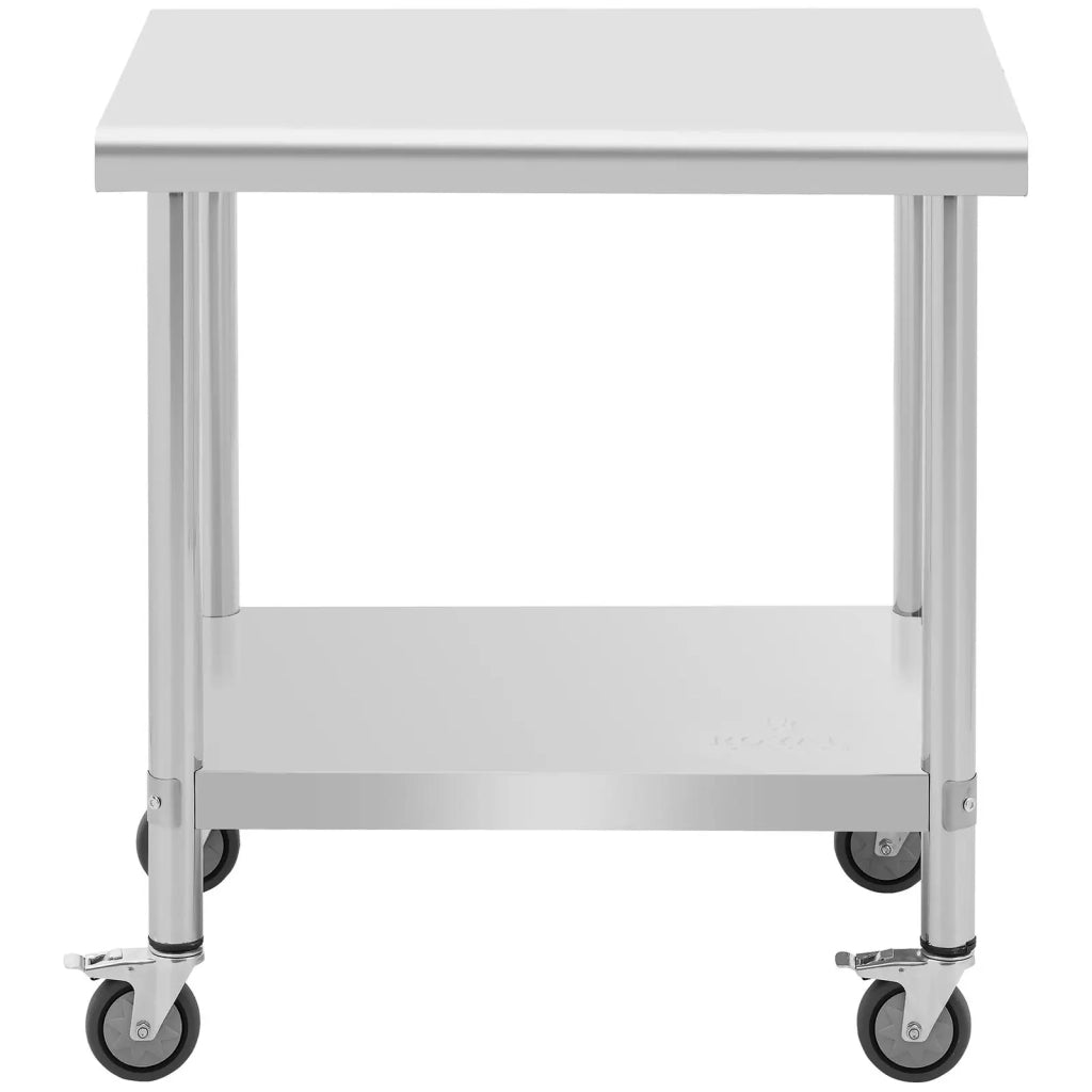 Tavolo da lavoro professionale da cucina Premium 60 x 80 cm 135 kg acciaio inox 14_0010022