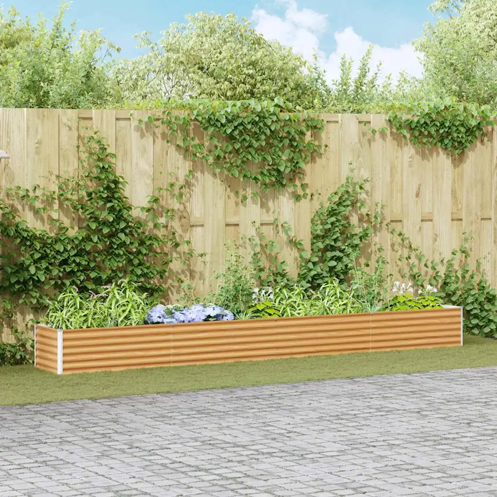 Letto rialzato da giardino 390 x 50 x 36 cm Acciaio zincato 42017346
