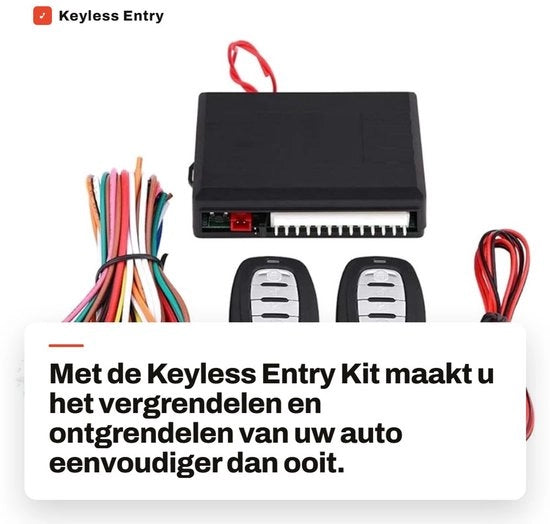 Kit di accesso senza chiave 433,92 MHz - Comando a distanza universale - Blocco centrale - Auto sblocco - Alta qualità - Portata fino a 80 m - Sistema di chiave automatico