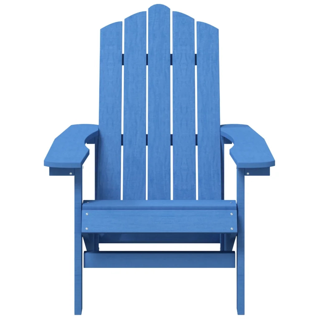 Sedia da Giardino-Sedia da esterno Adirondack Blu Acqua in HDPE