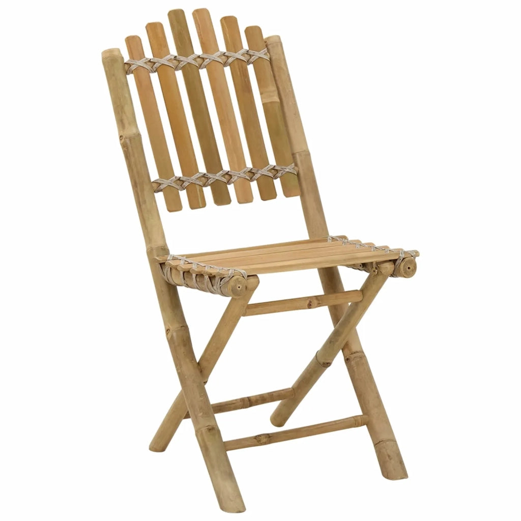 Sedia da Giardino 4 pcs Naturale Bambù