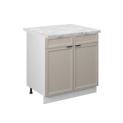 Vicco Mobiletto base per cucina GrigioBeige 80 cm , PL Marmo