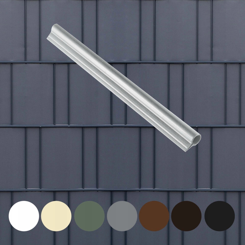 Clip KADAX da 19 cm per nastro per recinzioni, ganci per nastro per recinzioni, colore grigio, 6 pezzi