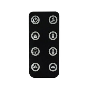 Camino Elettrico da Parete o Incasso Alaro Plus 127x18x52 cm Effetto Fiamma Telecomando in MDF Bianco