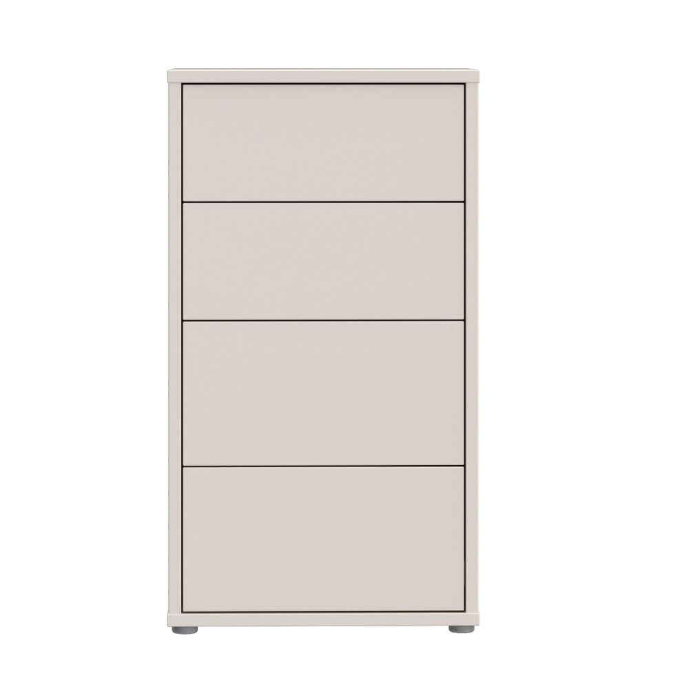 Cassettiera Medea 4 cassetti cashmere 55x35x99 – Stile e funzionalità