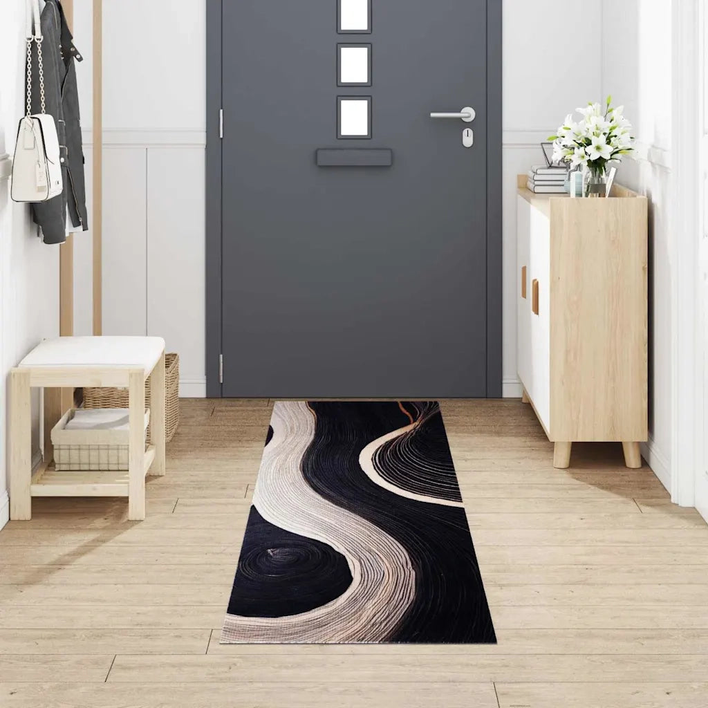 Tappeto da Cucina-Tappetino da Cucina Nero 300 x 60 cm Velluto 813258