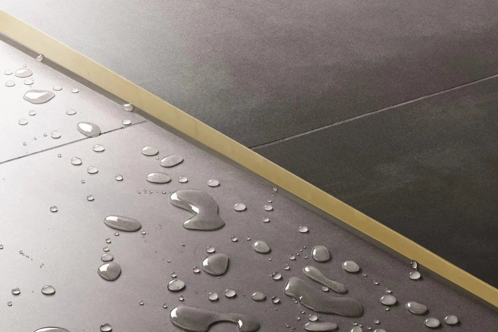 Profilo Doccia Pendenzato 140cm Gold sinistra