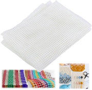 Tessuto di vetro 150x100cm - Telaio per intrecciare - Ferro per intrecciare - Tessuto di vetro - Sostenibile - Attività manuali - Lavoro di tessitura