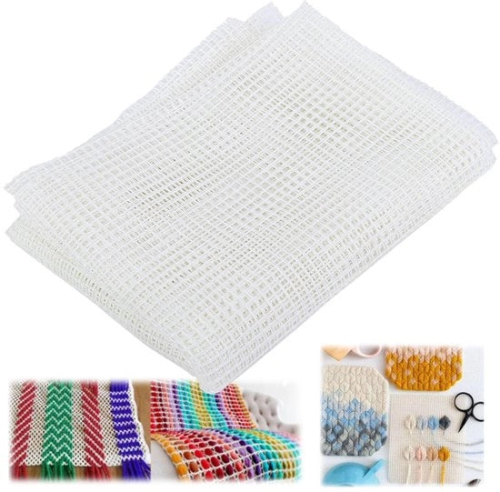 Tessuto di vetro 150x100cm - Telaio per intrecciare - Ferro per intrecciare - Tessuto di vetro - Sostenibile - Attività manuali - Lavoro di tessitura