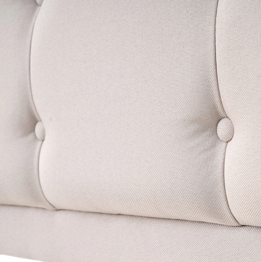 Letto matrimoniale imbottito 140x200 cm in lino con testiera regolabile; 4 cassetti; prese USB e Type C; beige chiaro