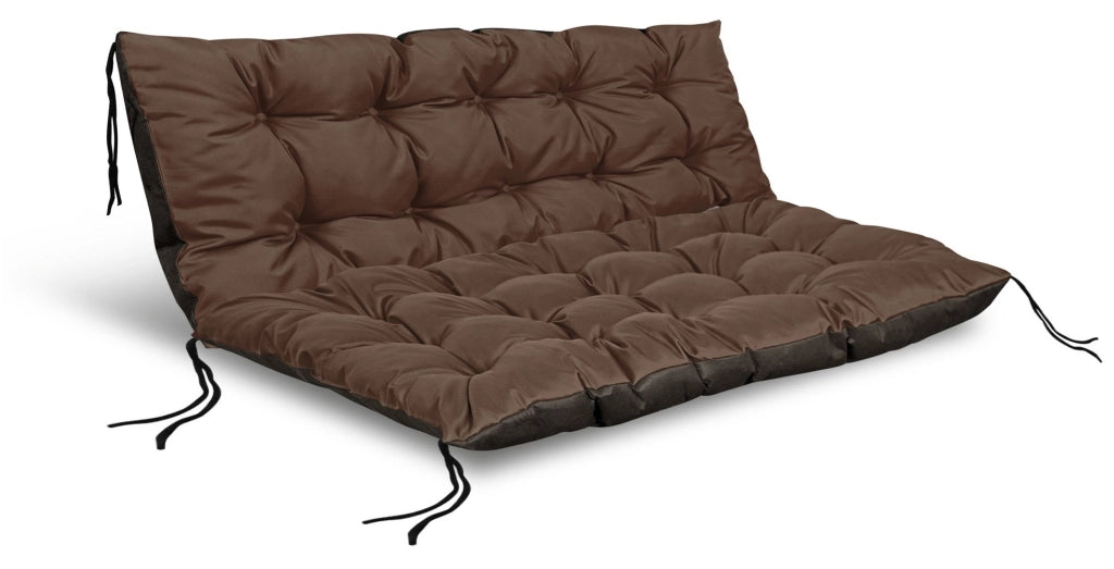 AIO FACTORY Set di cuscini da giardino impermeabili marroni 120x80 cm