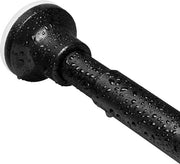 Maniglia per doccia regolabile - nero opaco - senza perforazione - 74-255 cm