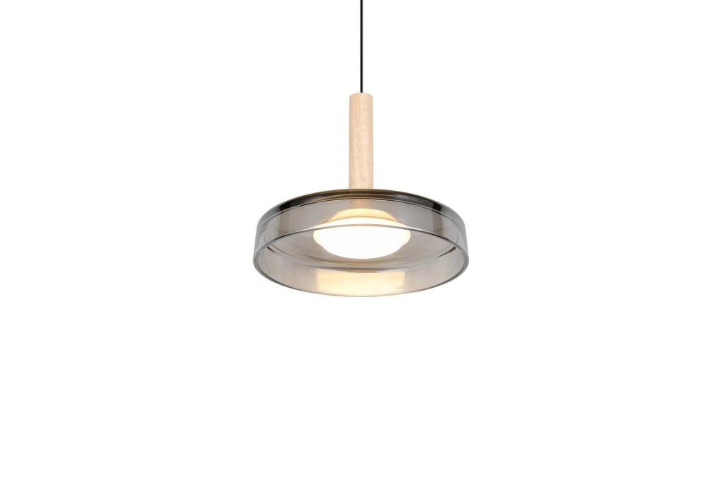 Sospensione Trio Celeste Ø22 nero vetro LED 10W 3000K